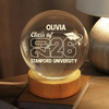 Personalized Graduate Class Of 2026 Engraved Crystal Ball LED Night Light LM32 899677