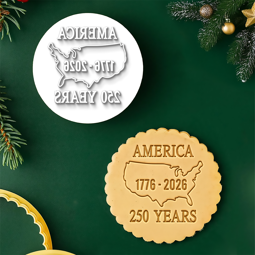 USA 250th Anniversary Cookie Cutter Stamp – American 250 Patriotic Baking CH07 911172