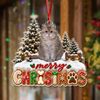 Custom Pet Photo Merry Christmas Acrylic Ornament Pet Lover Gift, Festive Christmas Tree Decoration LM32 670291