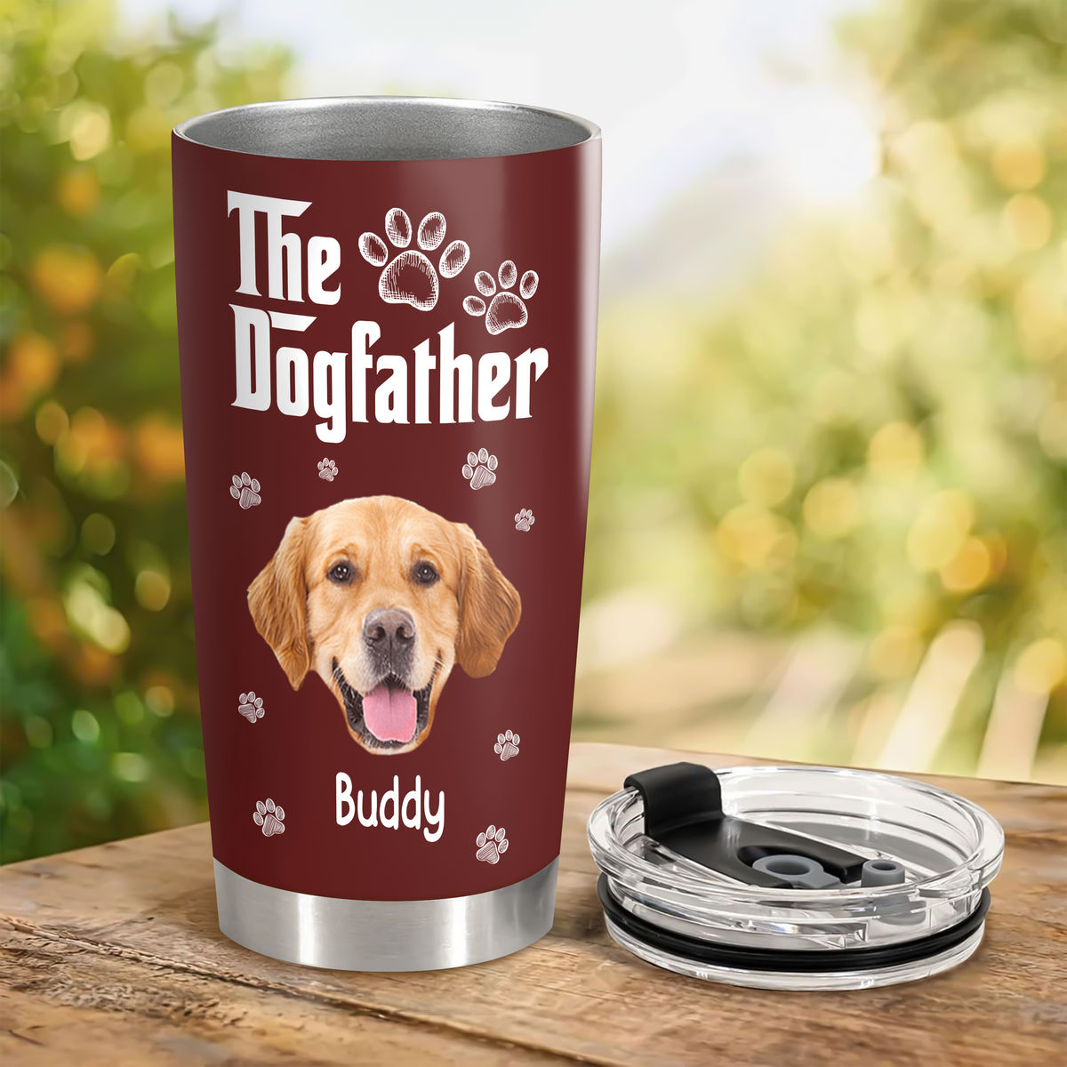 Cool Dog Father - Personalized Custom Fat Tumbler LM32 893699