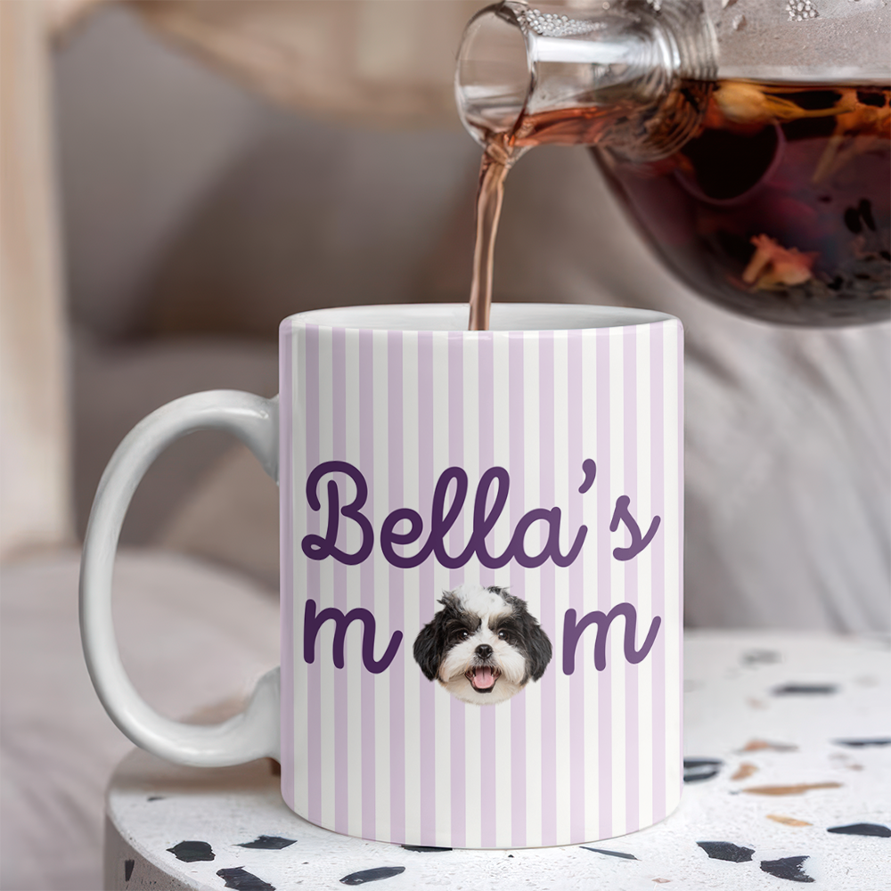 Custom Pet Photo Dad Mom Mug For Pet Lover Gift CH07 180058