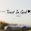 Trust In God Rearview Mirror Car Sticker, Inspirational Sticker, Religious, Christian Car Decal LM32 897455