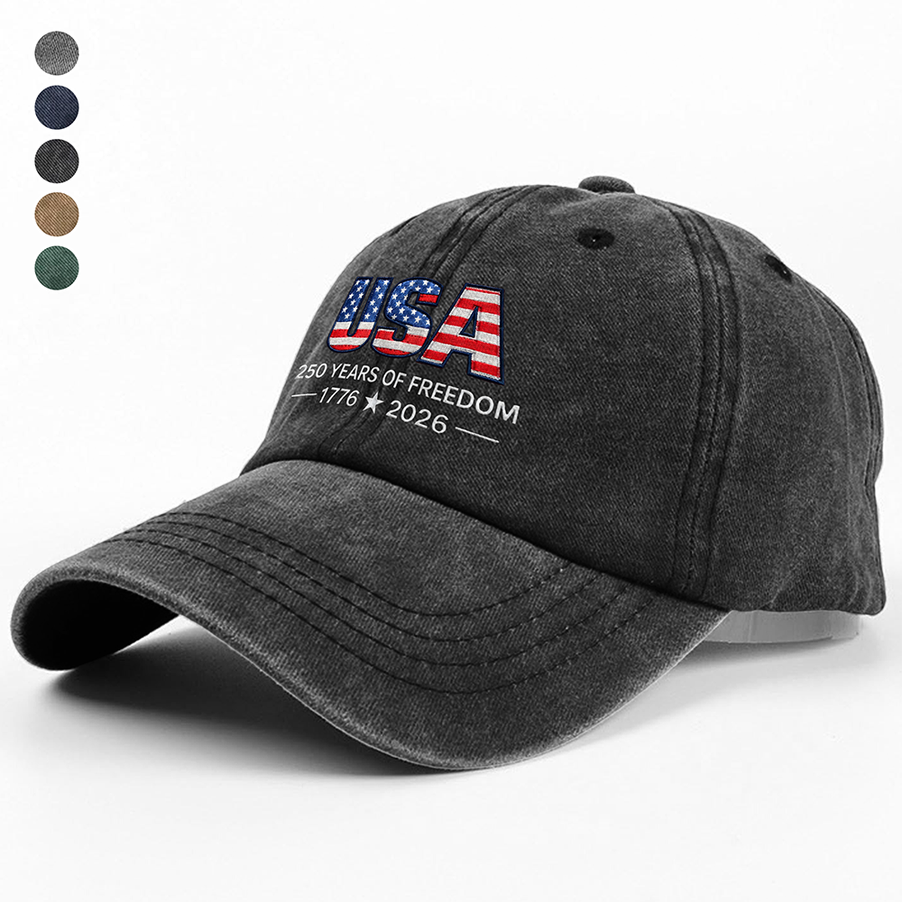 USA 250 Years Of Freedom 1776 - 2026 Embroidered Baseball Cap TH10 169497