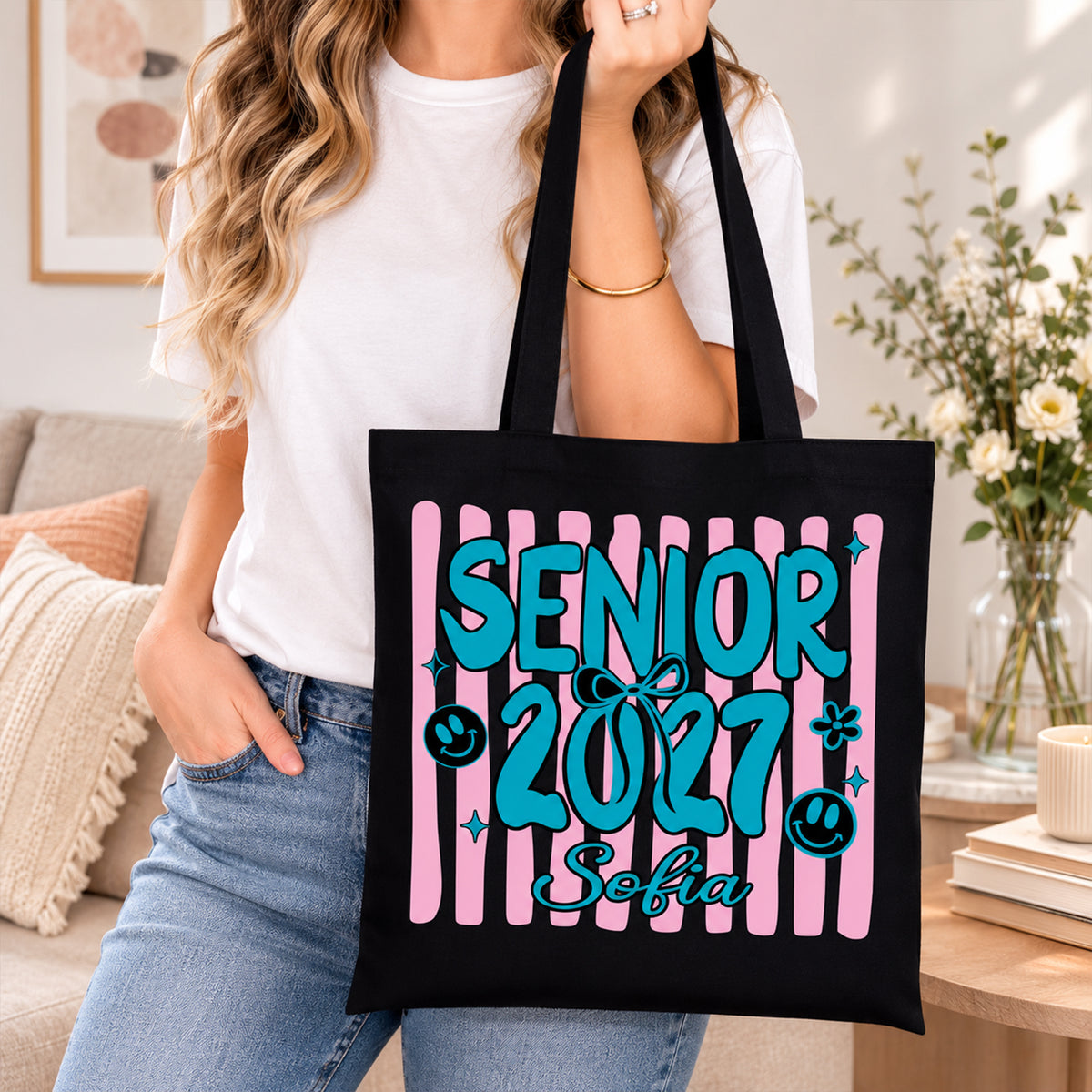 Personalized Senior 2027 Tote Bag Back To School Gift for Senior Girls HA75 922098