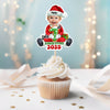 Custom Photo Santa Baby Christmas Cupcake Toppers LM32 893913