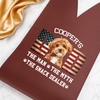 Custom Photo Dog Dad The Man The Myth American Flag Dad Leather Wine Bag LM32 893877