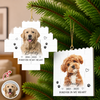Personalized Pet Memorial Photo  Forever In My Heart Building Blocks Ornament CH07 180428
