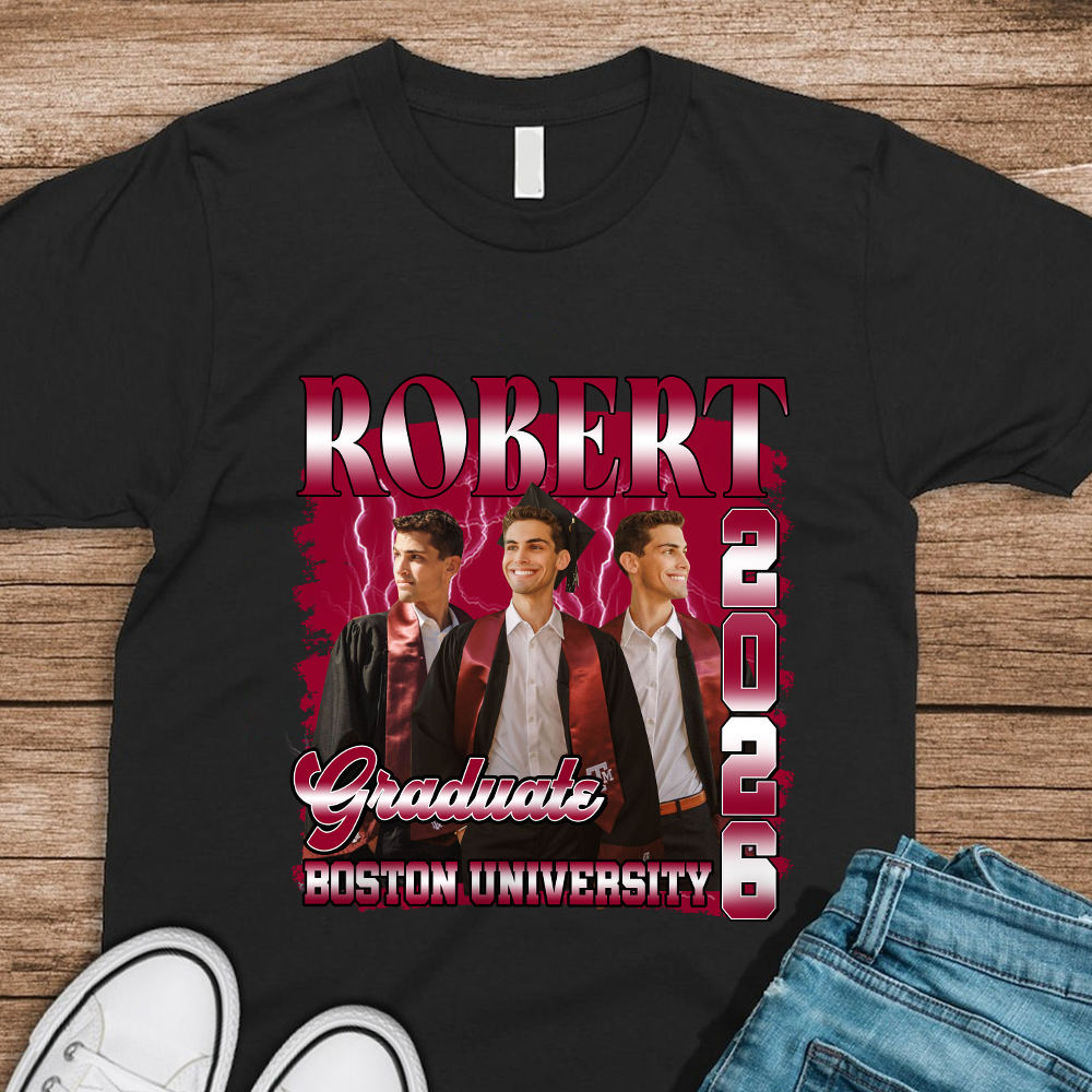 Custom Photo Graduate Class Of 2026 Dark Shirt HO82 901654