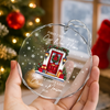 Personalized First Christmas In Our New Home Glass Ornament, New Homeowner Christmas Decoration HO82 903604