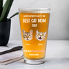 Custom Photo Happy Father's Day From Furry Babies Personalized Beer Glass CH07 895554