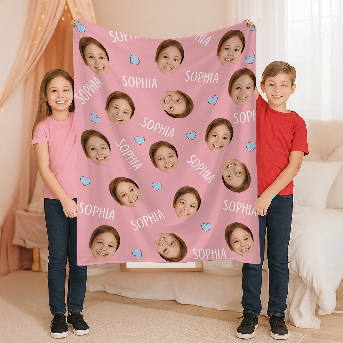 Custom Photo And Name For Kid Blanket TH10 894129