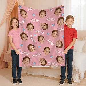 Custom Photo And Name For Kid Blanket TH10 894129