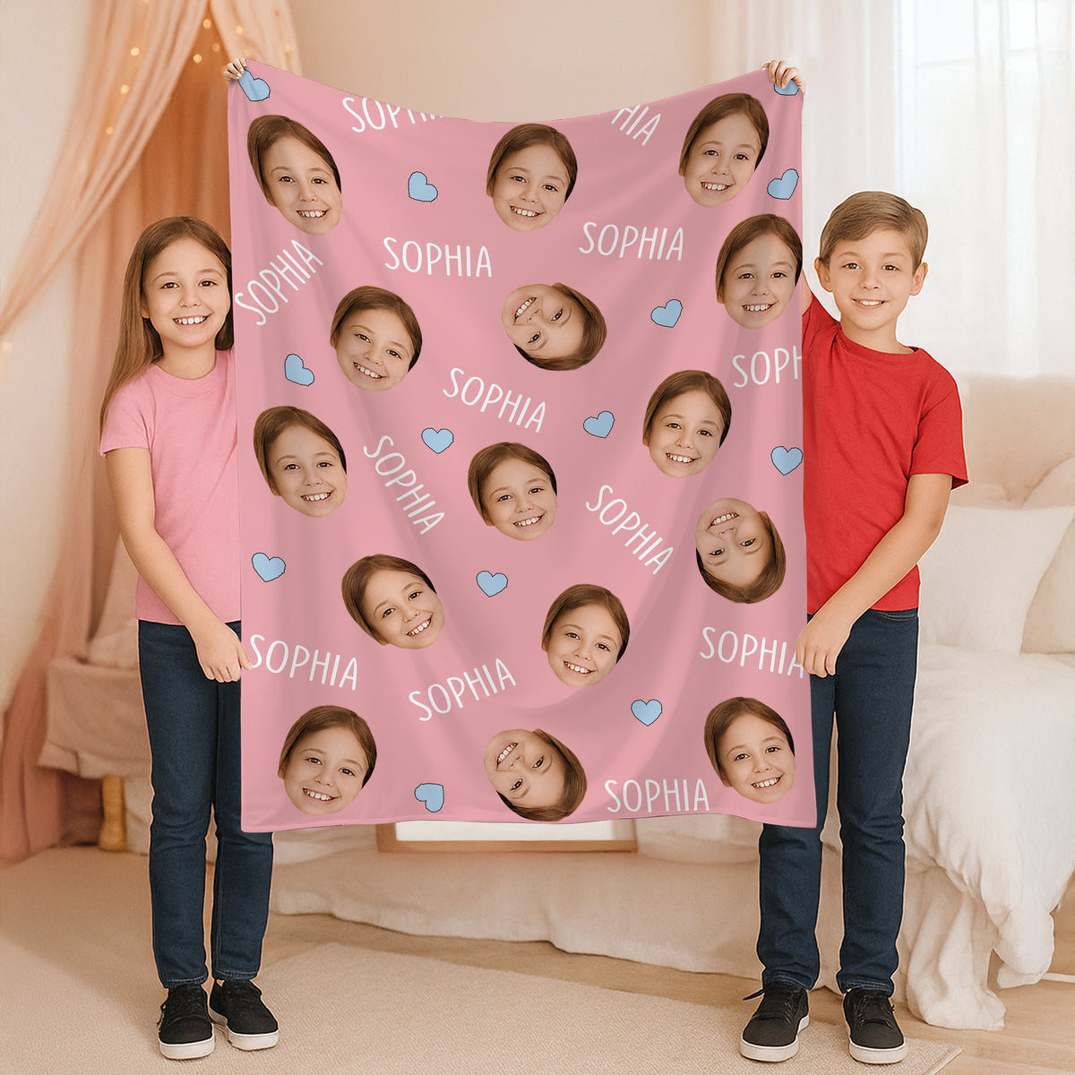 Custom Photo And Name For Kid Blanket TH10 894129