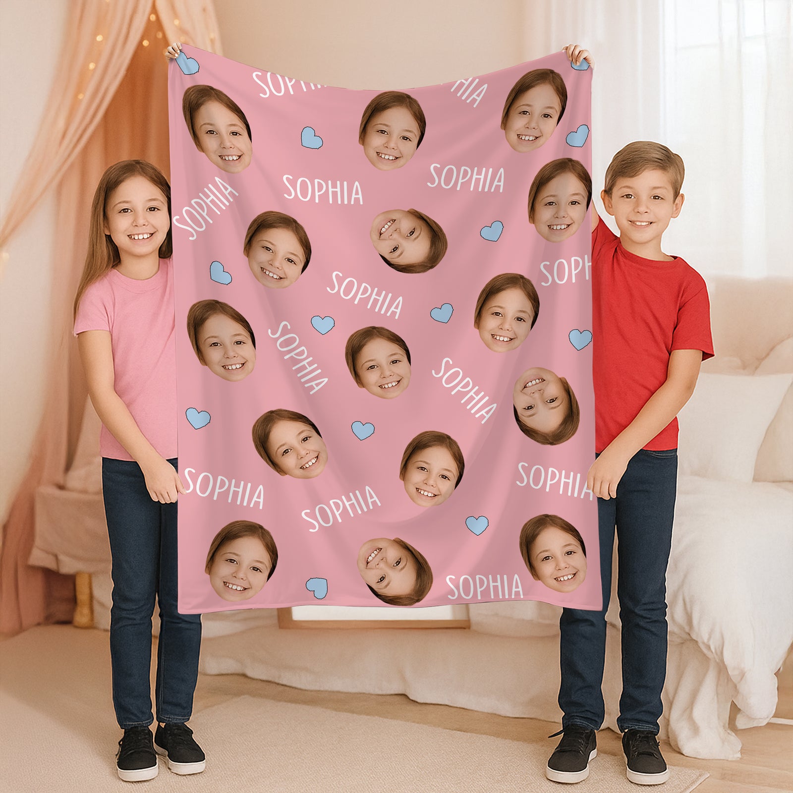 Custom Photo And Name For Kid Blanket TH10 894129
