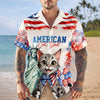 Personalized America Cat Dad, Dog Dad Hawaii Shirt LM32 899115