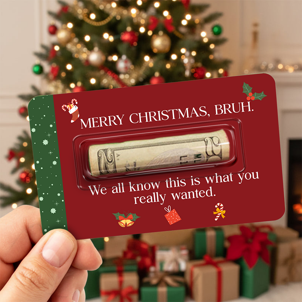 Personalized Christmas Money Holder Card Funny Stocking Stuffer CH07 895606