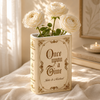 Personalized Vintage Once Upon A Time Wedding Ceramic Book Vase Wedding Gift CH07 180404