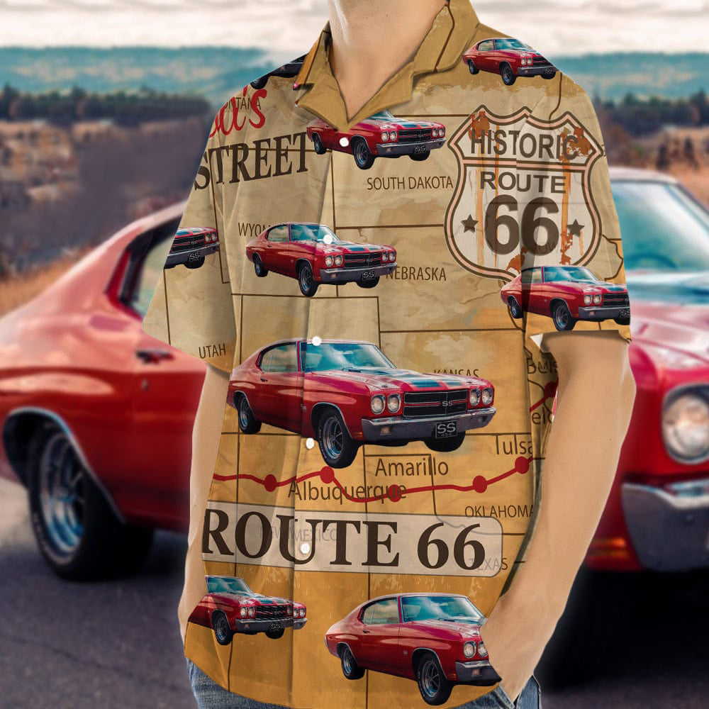 Custom Photo Route 66 For Car Lover Hawaiian Shirt N304 889179