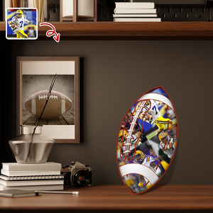 The Photo Collage And Football Wood Frame For Sport Lover LM32 897169