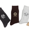 Custom Monogram Embroidered Men's Socks, Personalized Wedding Date Groom Gift HO82 903472