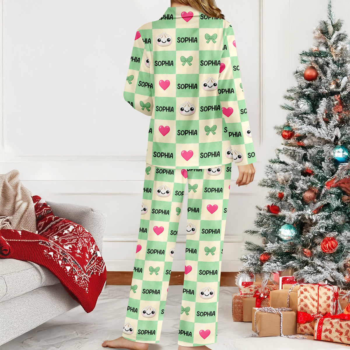 Personalized Cute Dumpling Pajamas Christmas Gift HO82 903736