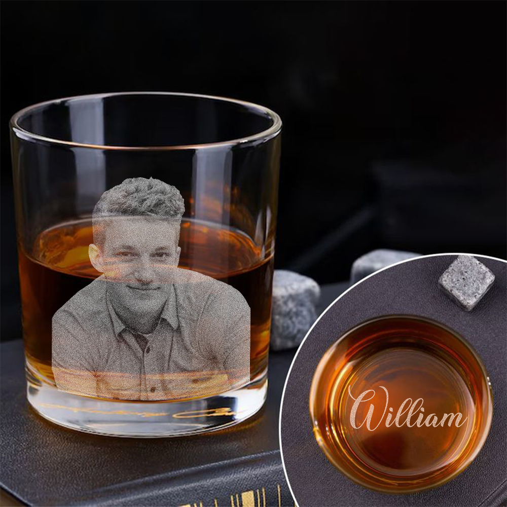 Custom Your Photo And Name Whiskey Glass TH10 892773