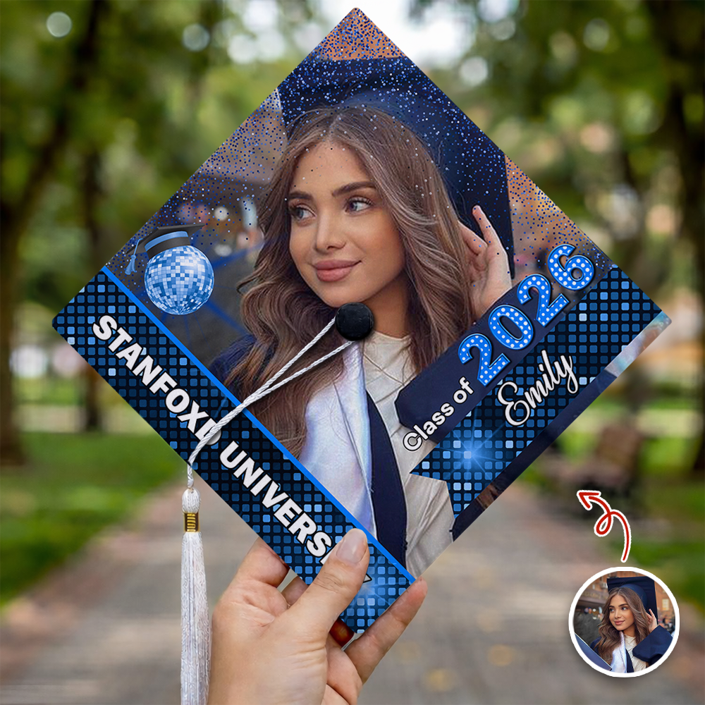 Custom Photo Class Of 2026 Graduation Cap Topper Graduation Gift, Senior Gift CH07 910830