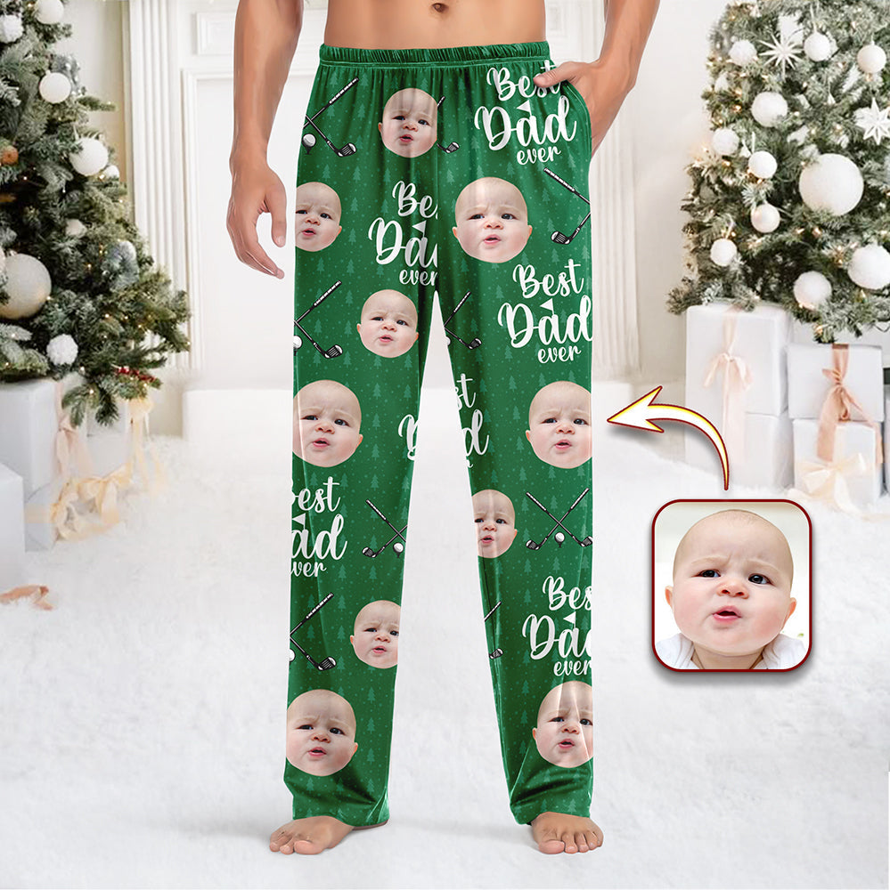 Custom Cute Photo Best Dad Ever Sweatpants For Golf Loving LM32 895681