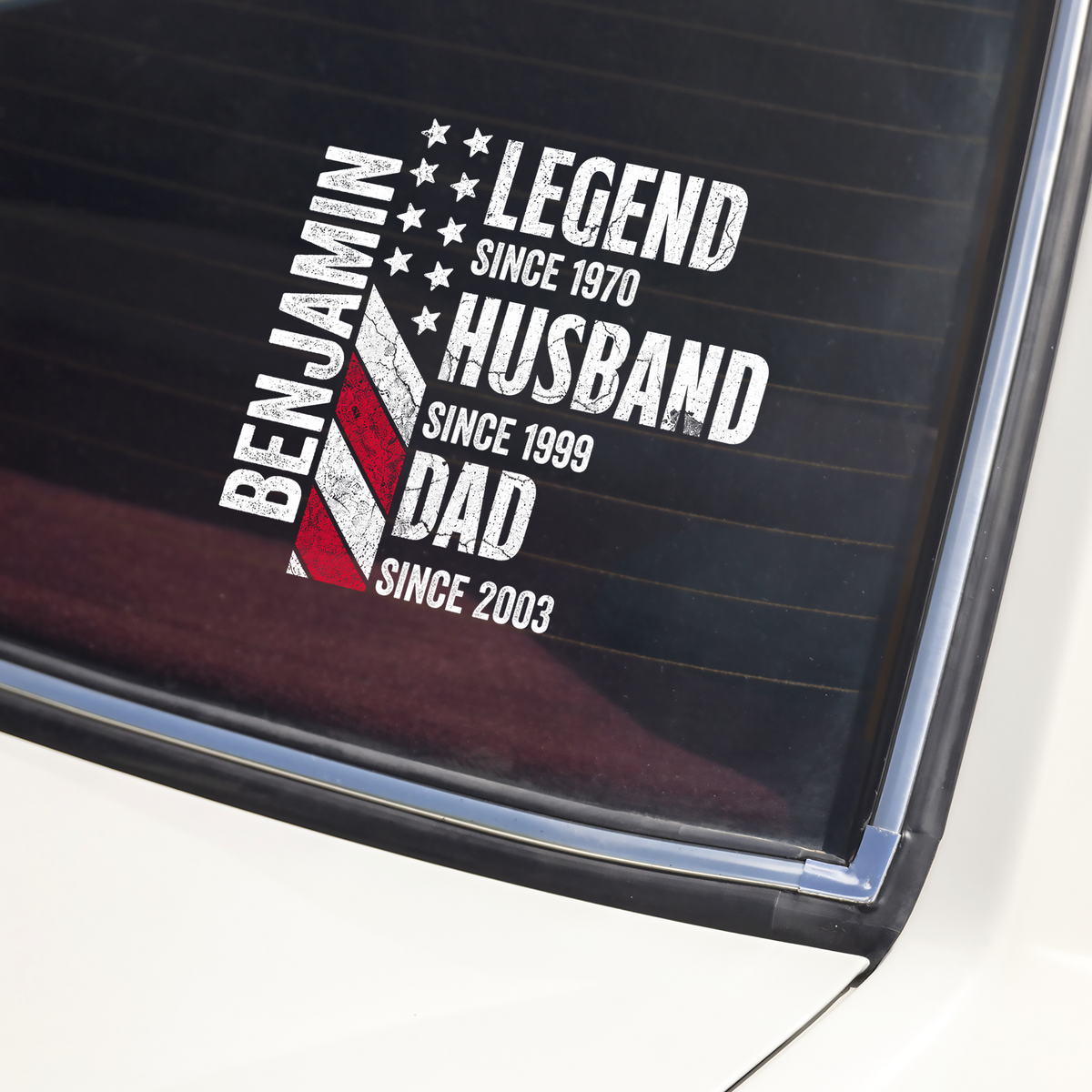 Personalized Legend Husband Dad Grandpa Car Sticker – Personalized Family Gift HO82 902372
