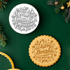 Personalized Family Name Merry Christmas With Snowflake Cookie Stamp - Holiday Baking Gift For Family HA75 919634