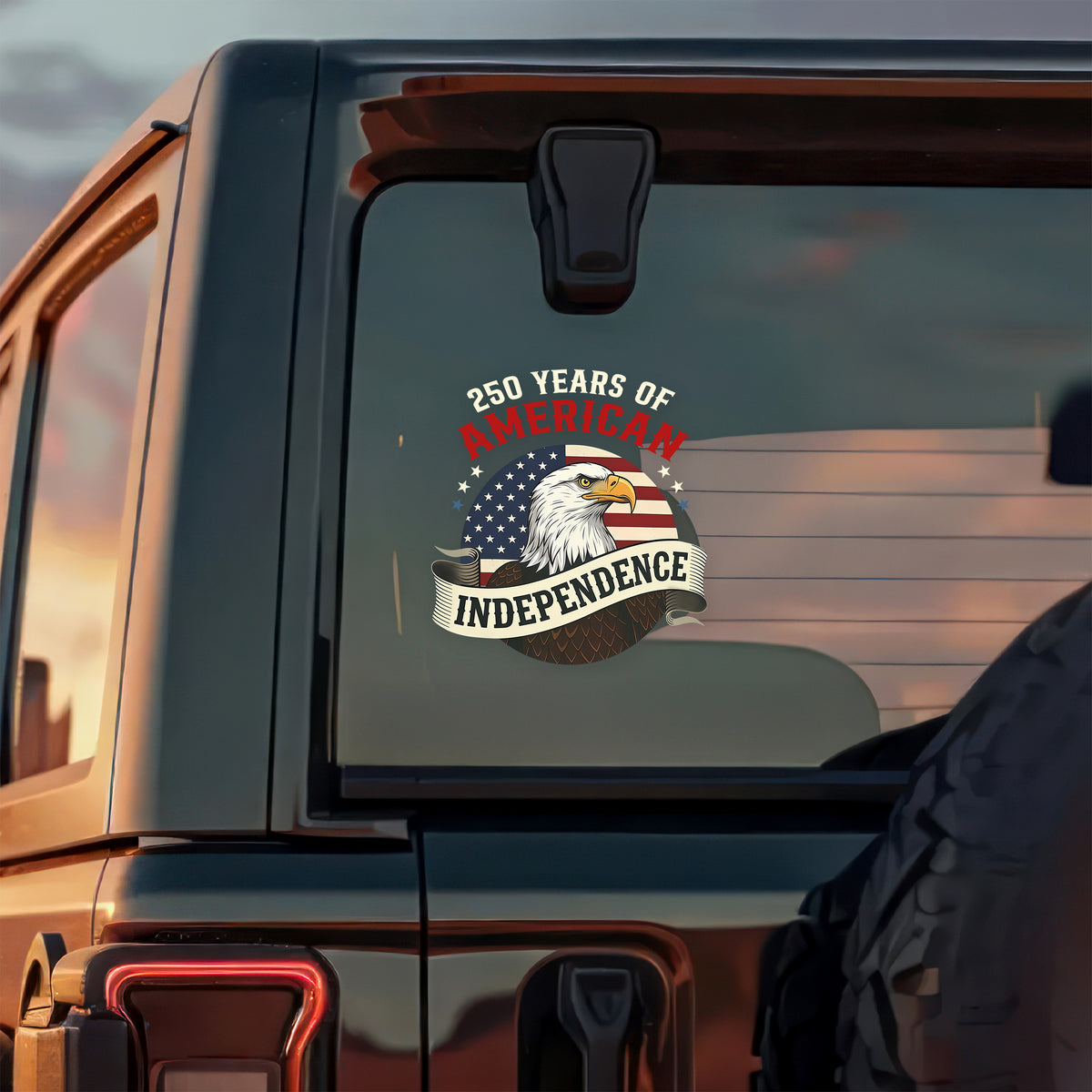 250 Years Of American Independence Car Window Decal Sticker CH07 910152