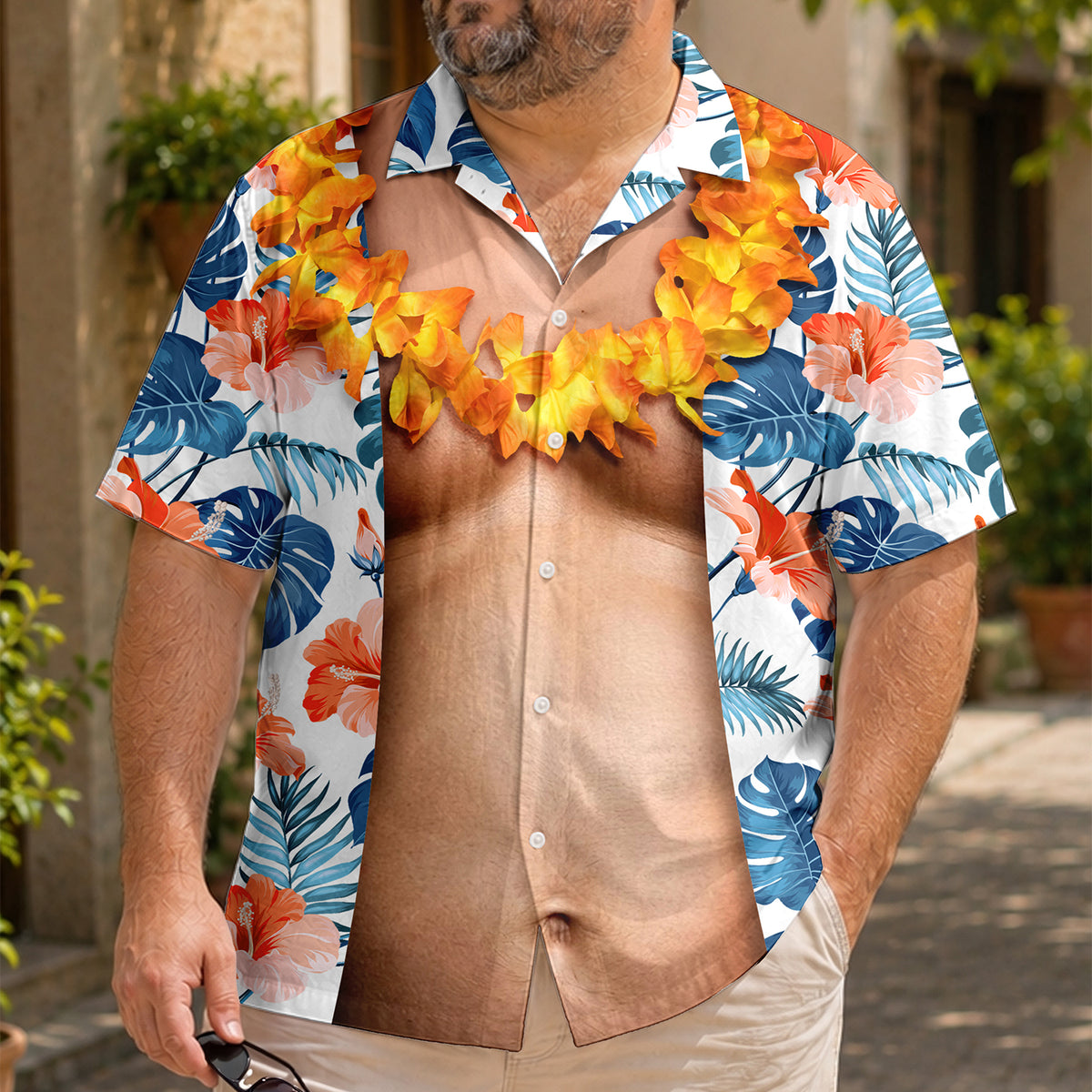 Custom Photo Funny Abs Hawaii Shirt TH10 169871