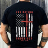 One Nation Under God Est 1776 Backside Shirt LM32 895453