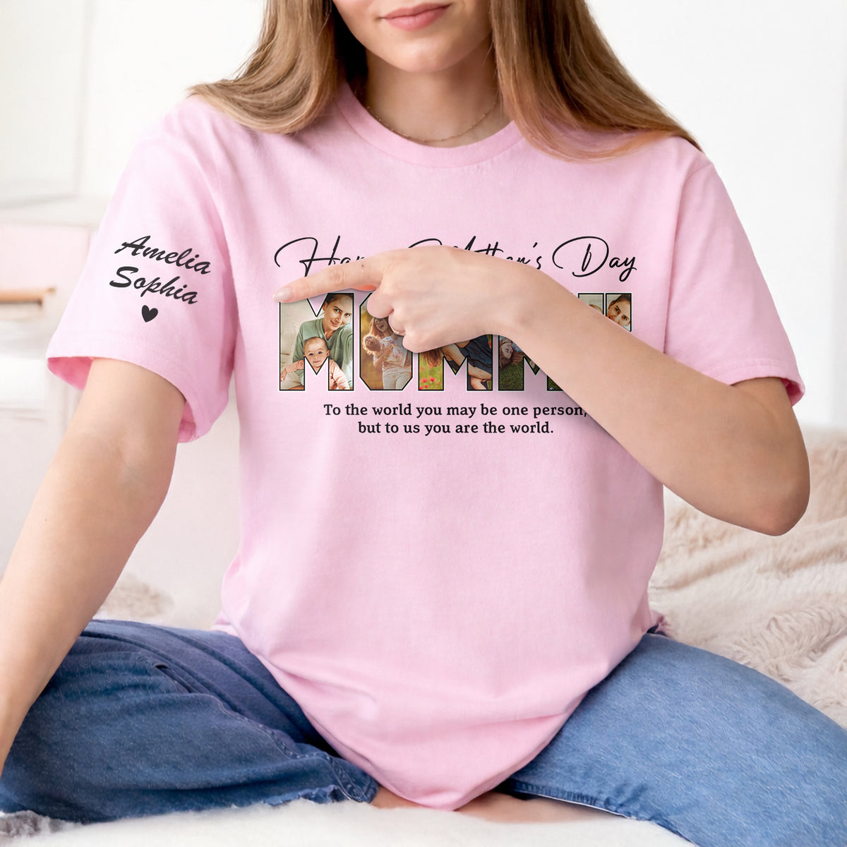 Custom Photo Happy Mother's Day Short Sleeve Printing Shirt TH10 169535
