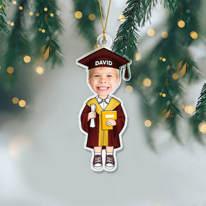 Custom Funny Face Graduation Acrylic Ornament Christmas Decoration HA75 892712