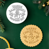 Custom Family Name Merry Christmas Cookie Stamp, Personalized Holiday Baking Gift TH10 171391