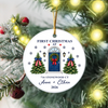 Personalized First Christmas At New Home Christmas Ceramic Ornament HA75 919272
