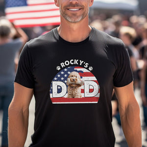 Custom Photo Dog Dad Mom Retro Dark Shirt For Dog Lovers CH07 895868