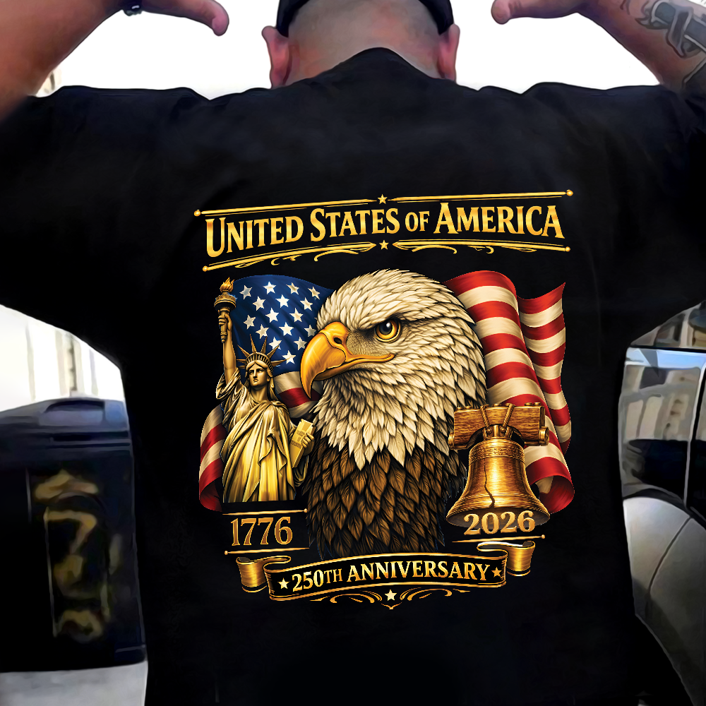 United State Of America 250th Anniversary Backside Shirt TH10 169233