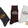 Personalised Wedding Embroidered Socks for Groom, Best Man, Groomsmen, Wedding Gift HA75 922222