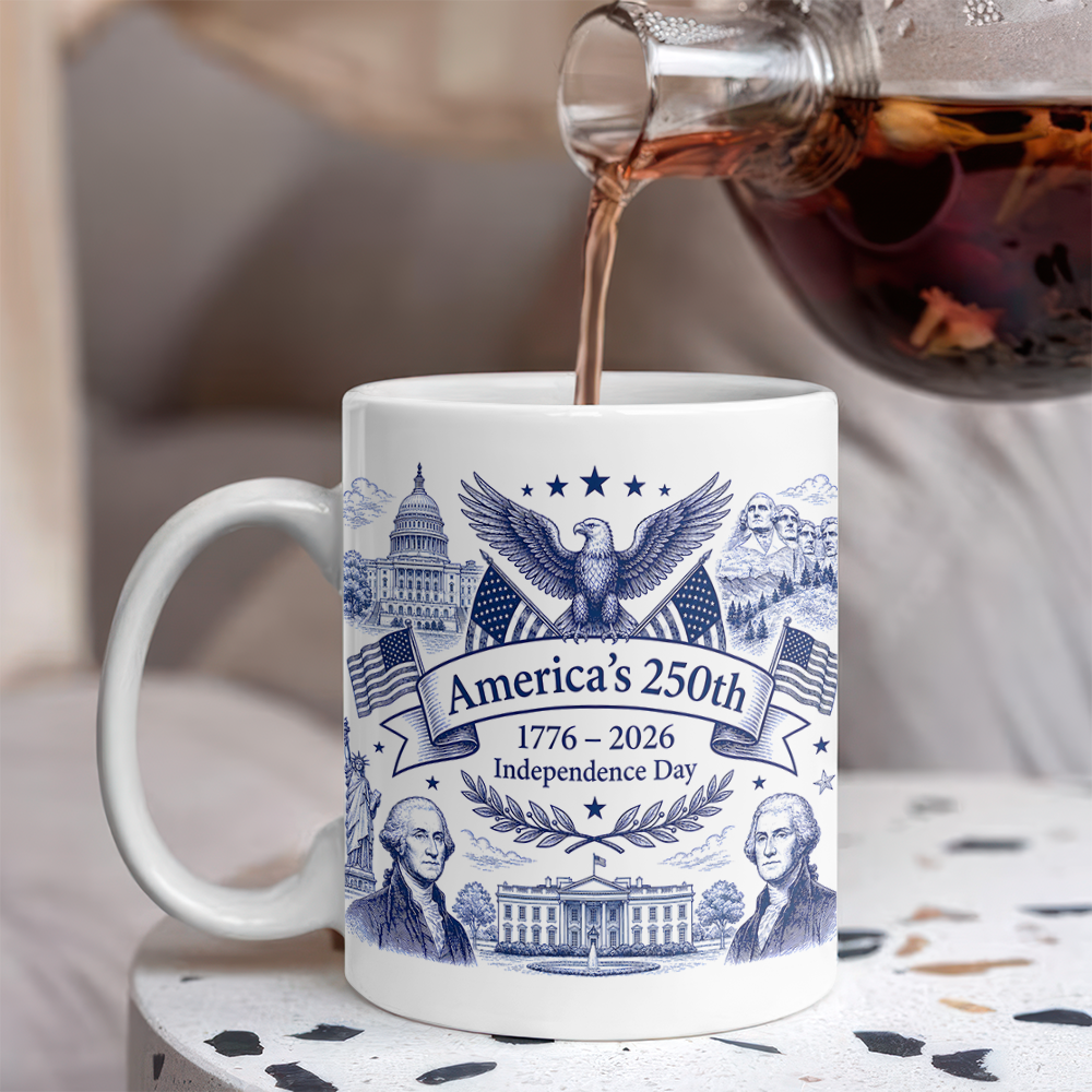 America 250th Anniversary Mug, USA 1776-2026 Patriotic Gift TH10 170187