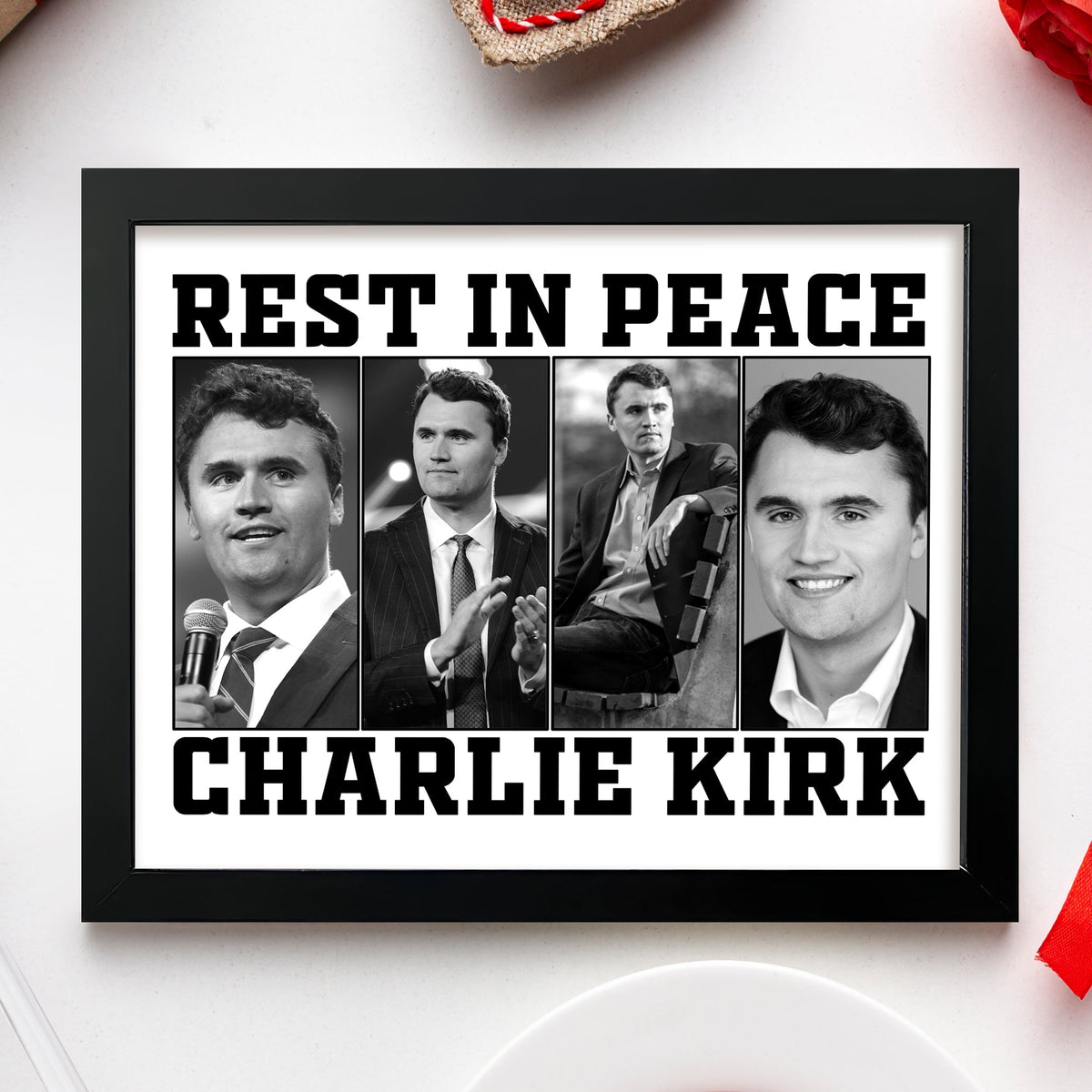 Rest In Peace For Charlie Kirk Memorial Picture Frame HO82 65738