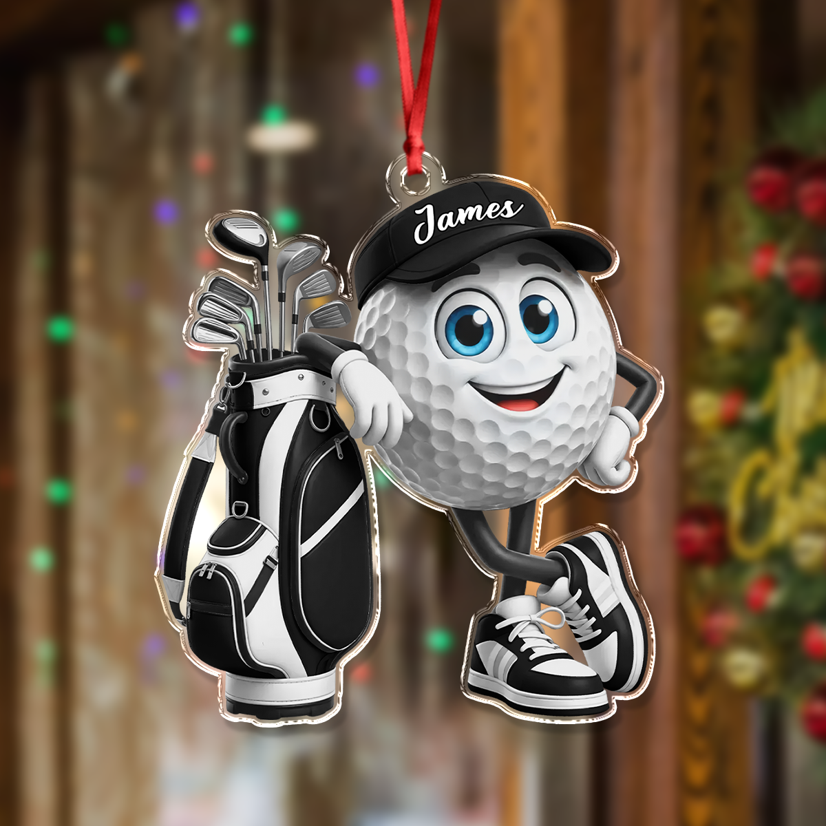 Personalized Golf Christmas Acrylic Ornament Gift for Golf Lovers TH10 171151