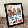 Custom Dog Cat Photo Dear Dad Great Job We're Awesome Thank You Picture Frame Gift For Dog Cat Dad HO82 893998