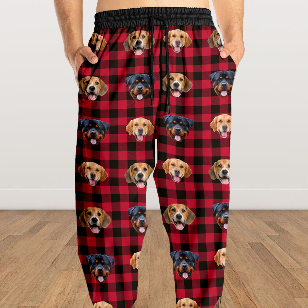 Custom Photo With Christmas Pattern Dog Cat For Men and Women Sweatpants N304 888993