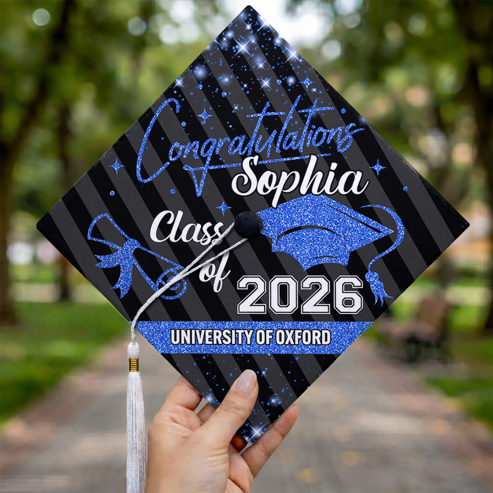 Congrats Class Of 2026 Personalized Graduation Cap Topper HA75 920820