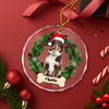 Custom Photo Dog Lovers - Dog Bone Glass Ornament CH07 899698