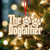 Custom Name Dogfather Christmas 2 Layers Wooden Ornament Gift For Dog Lover TH10 896633
