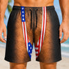 Personalized Funny Hairy American Flag Swim Trunks – Men's Patriotic Beach Shorts TH10 170437
