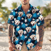 Custom Dog Cat Human Photo Tropical Summer Hawaii Shirt HA75 921122